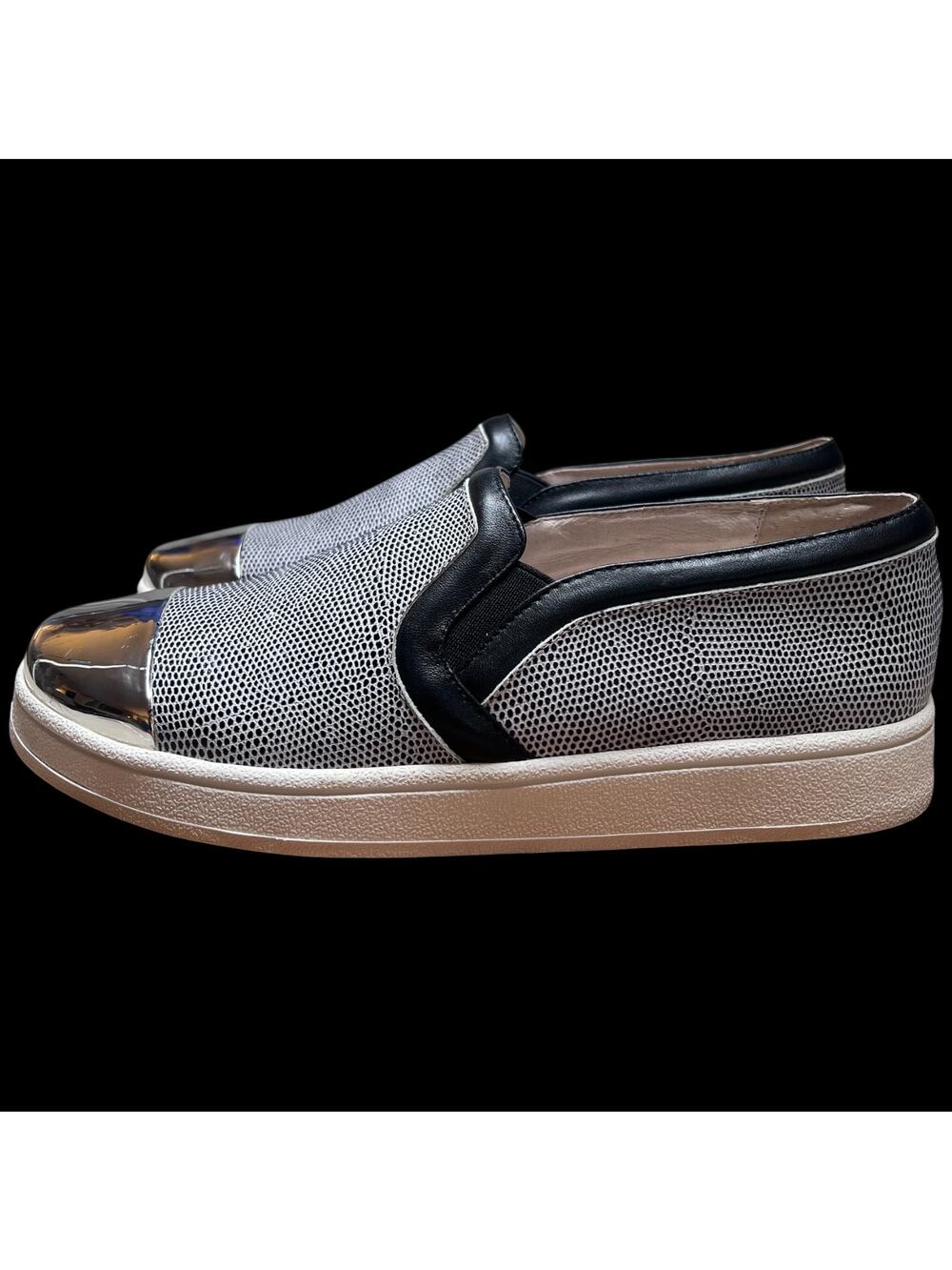 SOL SANA Daze SS Women's Size 40/US 9 Slate Pebble Metallic Loafers Shoes